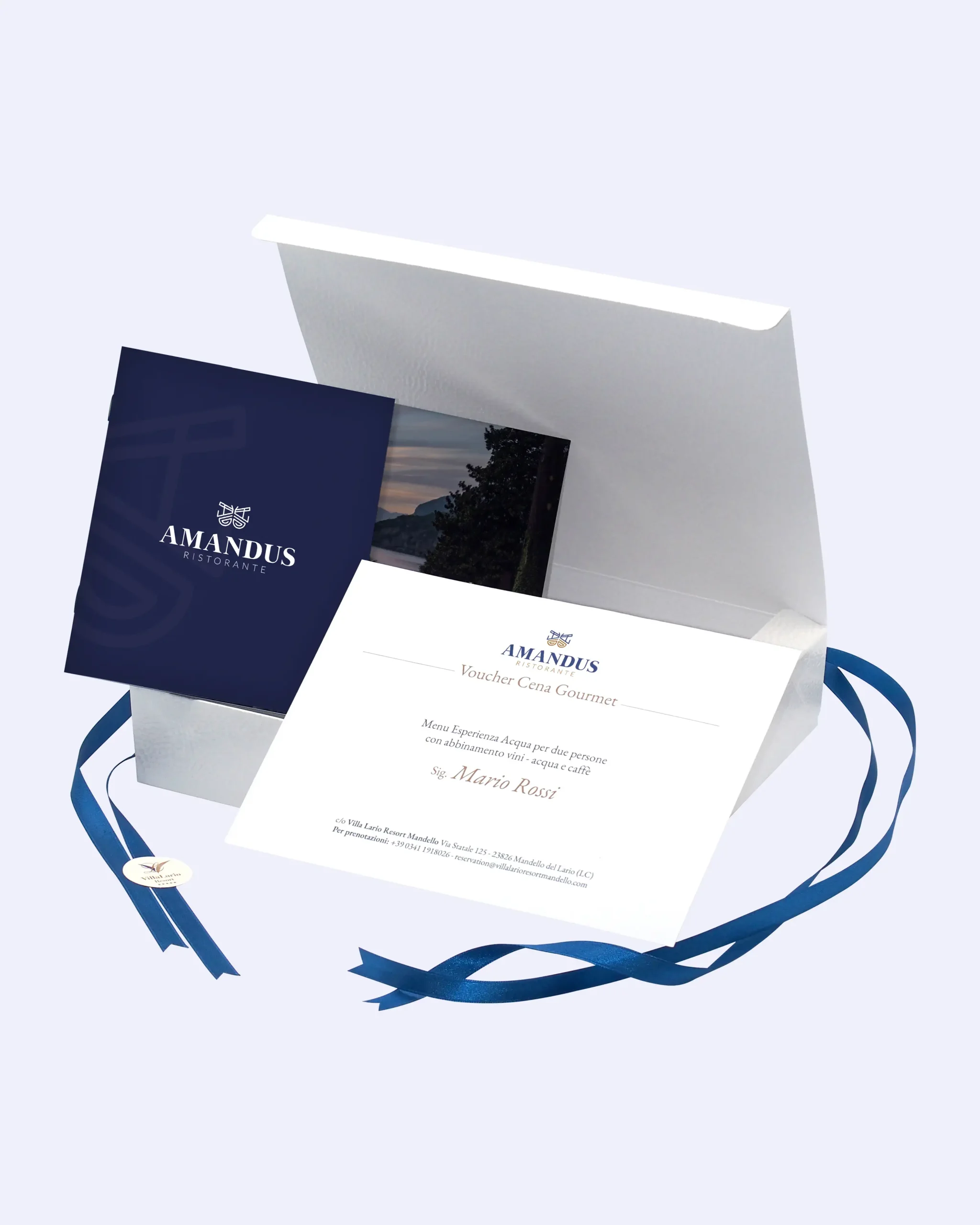 regalo voucher cena gourmet villa lario resort